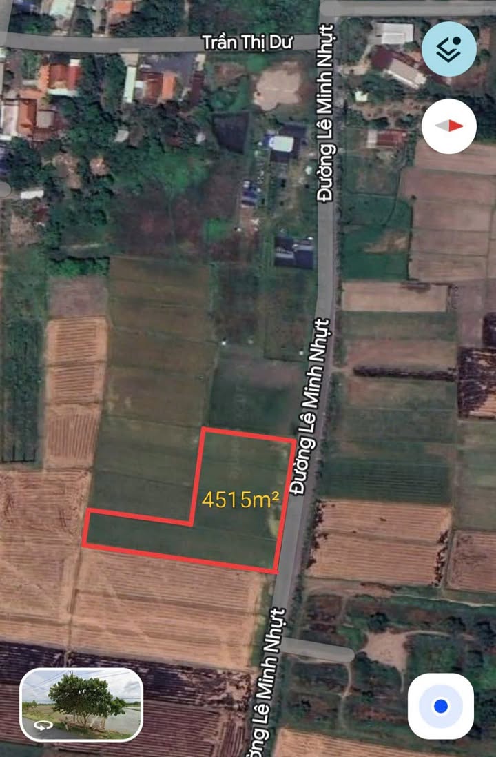 Bán đất mặt tiền Lê Minh Nhựt Củ Chi 4515m² - Sổ đỏ chính chủ