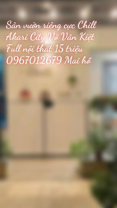 Căn hộ sân vườn Akari City 75m² giá 15 triệu - Full nội thất cao cấp!