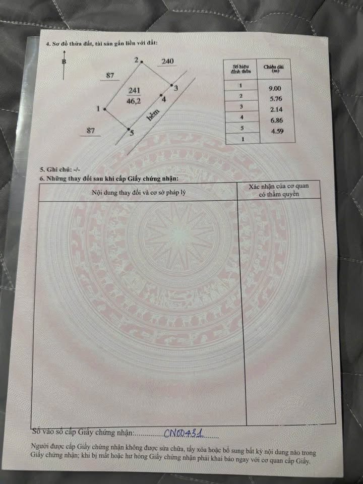 Đất nền Phường Phú Trinh Phan Thiết 46m² giá 1.25 tỷ - Sổ đỏ chính chủ