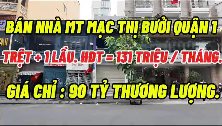 Bán nhà mặt tiền Mạc Thị Bưởi Q1 79m² - Vị trí đắc địa sinh lời