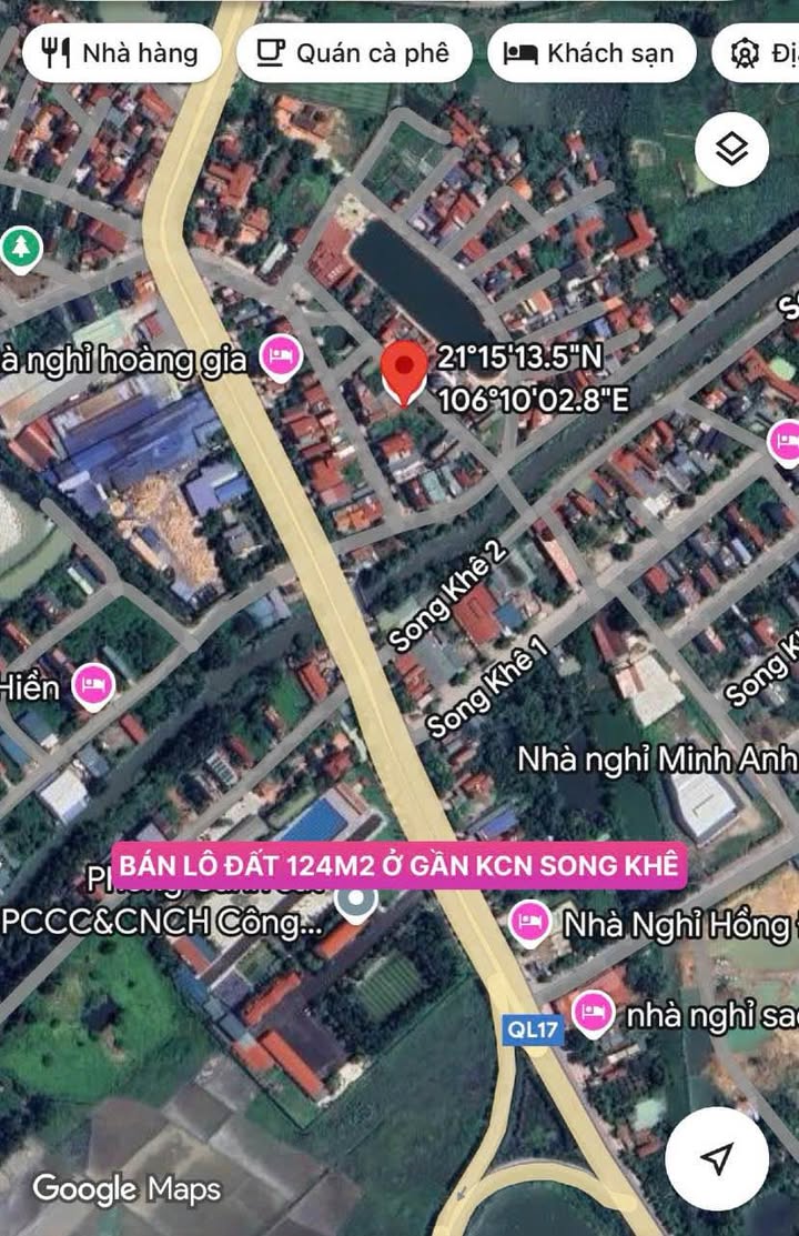 Đất Nền 124m² Song Khê, Bắc Giang - Giá Đầu Tư 3.3 Tỷ, Cạnh KCN