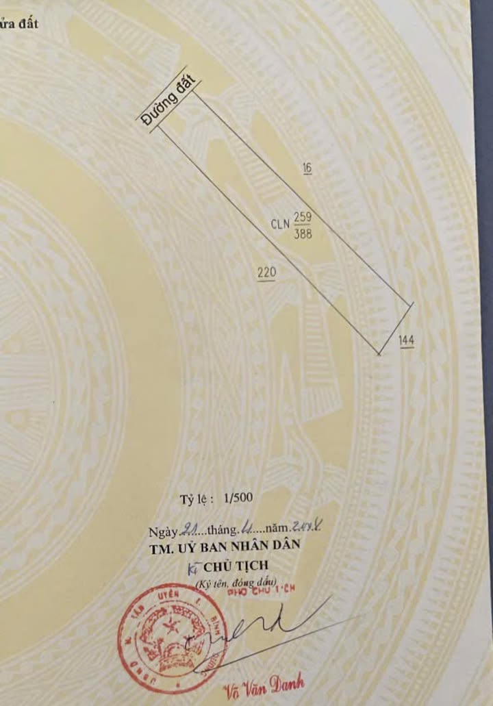 Đất thổ cư 388m² mặt tiền kinh doanh TP. Tân Uyên - 4.3 tỷ