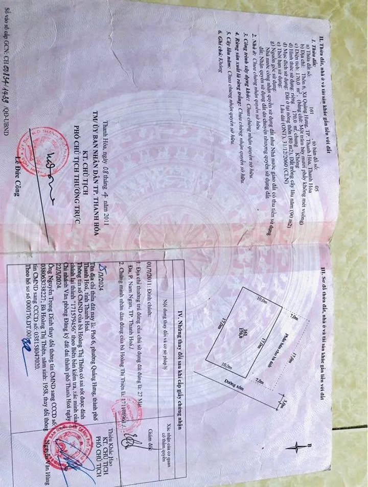 Đất nền Phường Quảng Hưng 85m² - Sổ đỏ chính chủ, đường rộng thoáng!