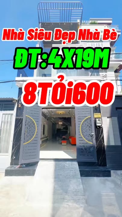 Nhà Riêng Nhà Bè 76m² giá 8.6 tỷ - Hẻm Ô tô vào tận nhà!