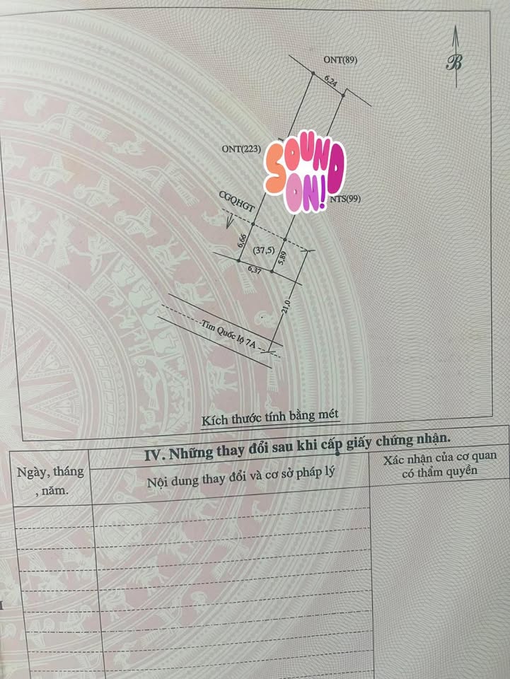 Đất Nền Mặt Tiền QL7A Anh Sơn Nghệ An - 200m² - 1 Tỷ XX - Sinh Lời Cao