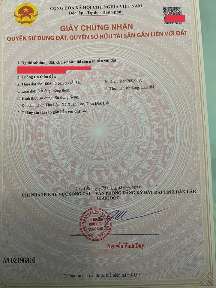 Đất nền Sông Cầu, Phú Yên 200m² chỉ từ 3xx triệu - Sổ đỏ chính chủ!