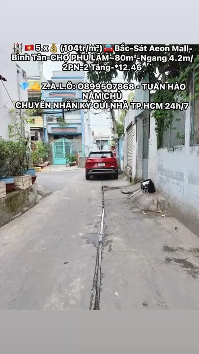 Nhà 2 Tầng Hẻm Xe Hơi 50m² Sát Aeon Mall Bình Tân - Giá 5.2 Tỷ