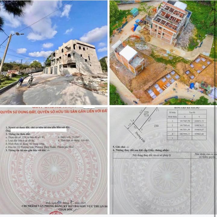 Đất Nền 72m² Sổ Hồng Chính Chủ - Kiệt Oto 78 Huyền Trân Công Chúa, Huế