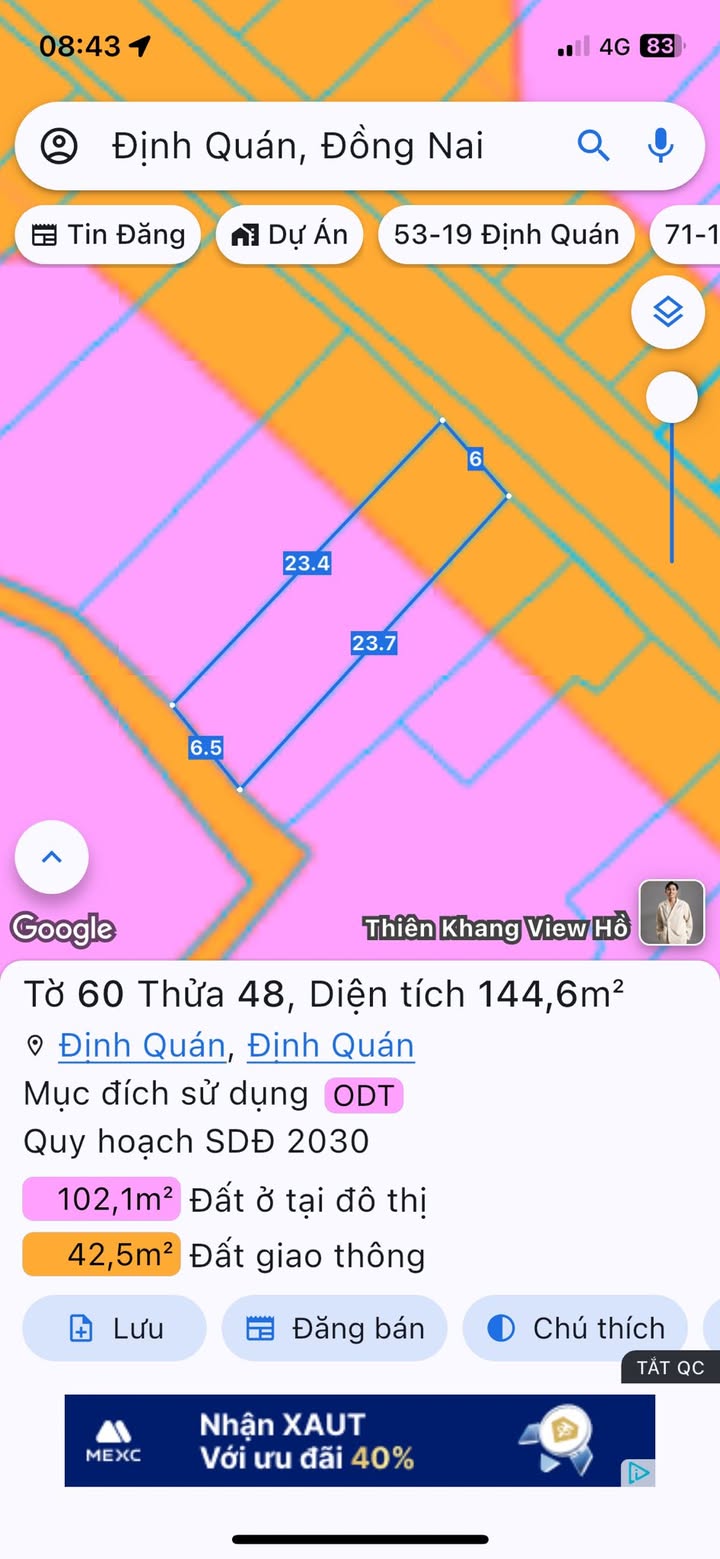 Đất nền Định Quán 138m² - Sổ đỏ chính chủ, đường to ô tô!