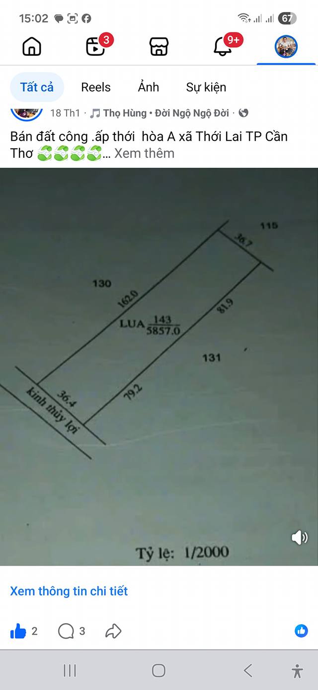 Bán Gấp Đất Vườn 5857m² Cần Thơ - Tiềm Năng Sinh Lời Cao