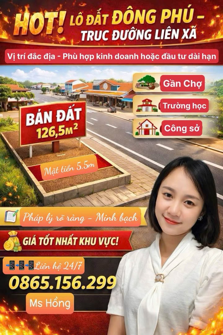 Đất nền Đông Phú TP. Thanh Hóa 126m² - Sổ đỏ chính chủ giá tốt!