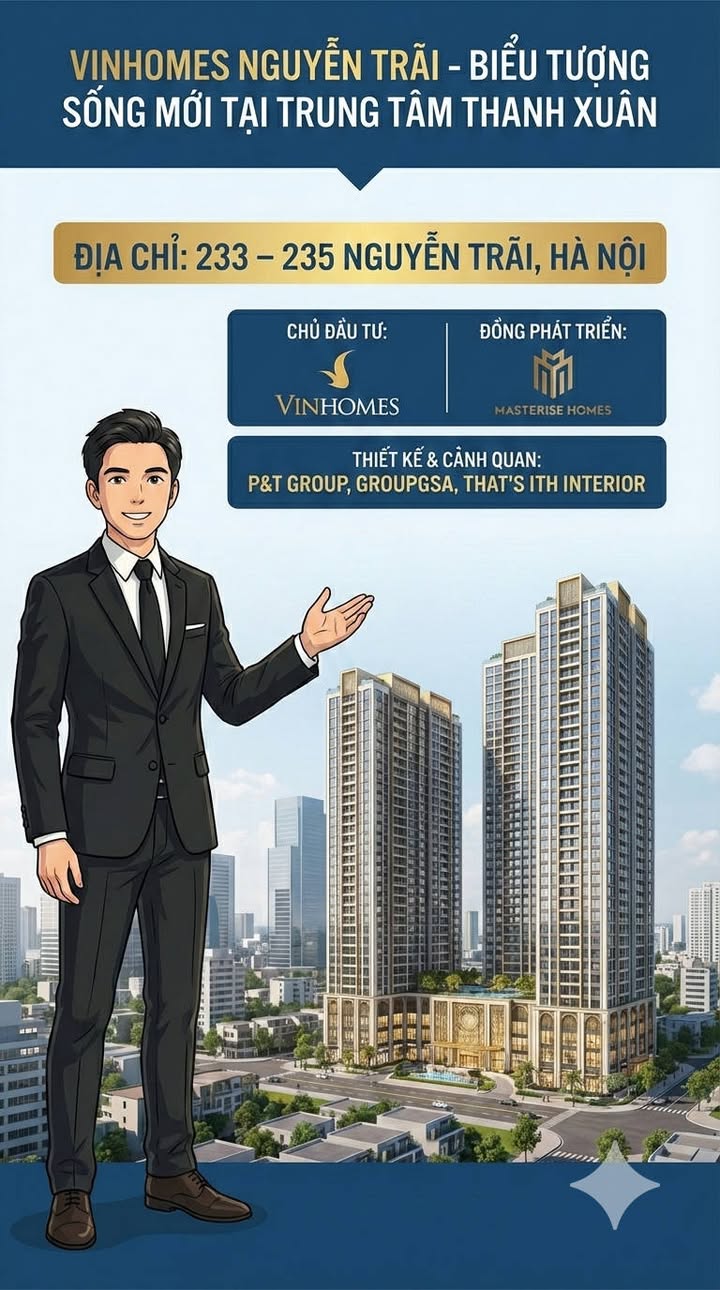 Chung cư Vinhomes Nguyễn Trãi - Căn hộ cao cấp 110m² tại Thanh Xuân