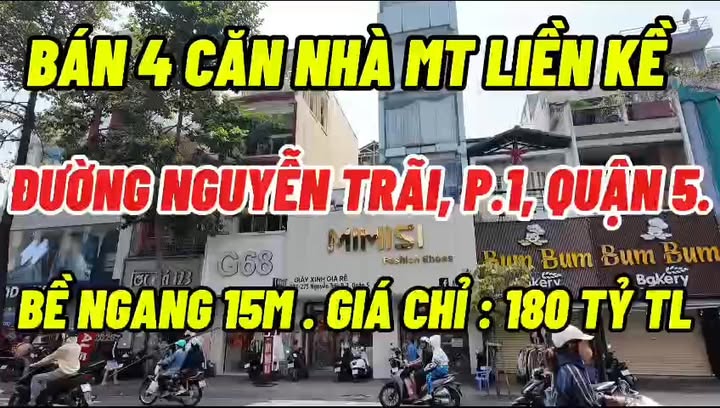 Nhà Mặt Tiền Nguyễn Trãi Quận 5 - 204m², 180 Tỷ, Cơ Hội Vàng