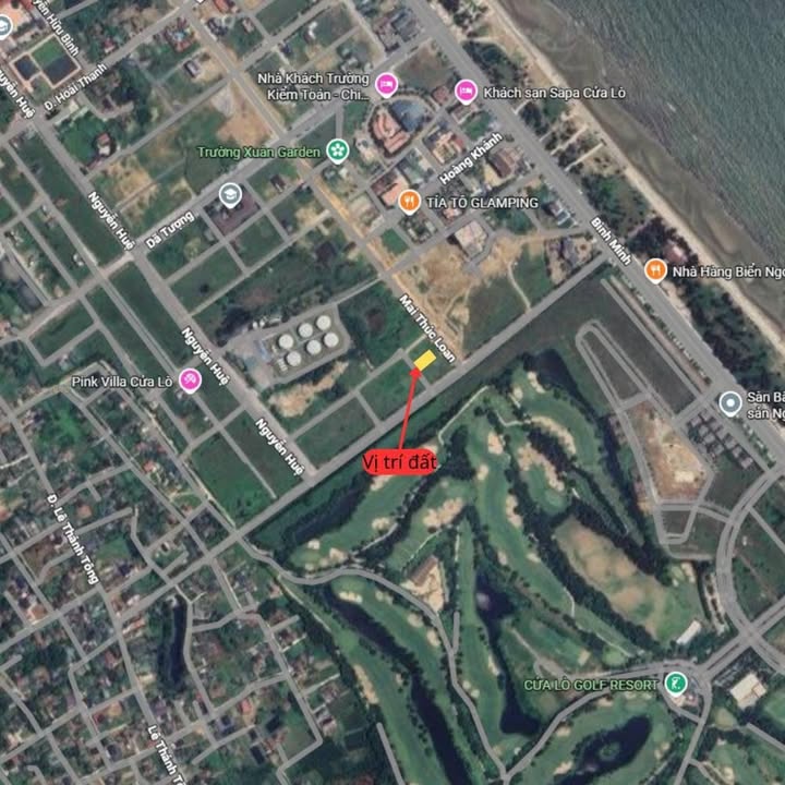 Đất nền Cửa Lò 239.5m² - Mặt tiền 8.38m - Hướng Tây Nam - Giá 6.x Tỷ