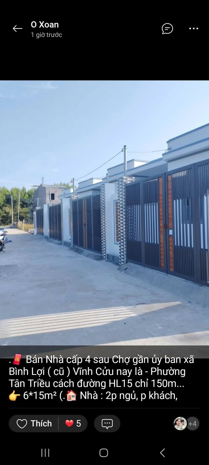 Nhà 90m² sổ riêng Tân Triều, Vĩnh Cửu - Giá 1.35 tỷ, ô tô vào nhà