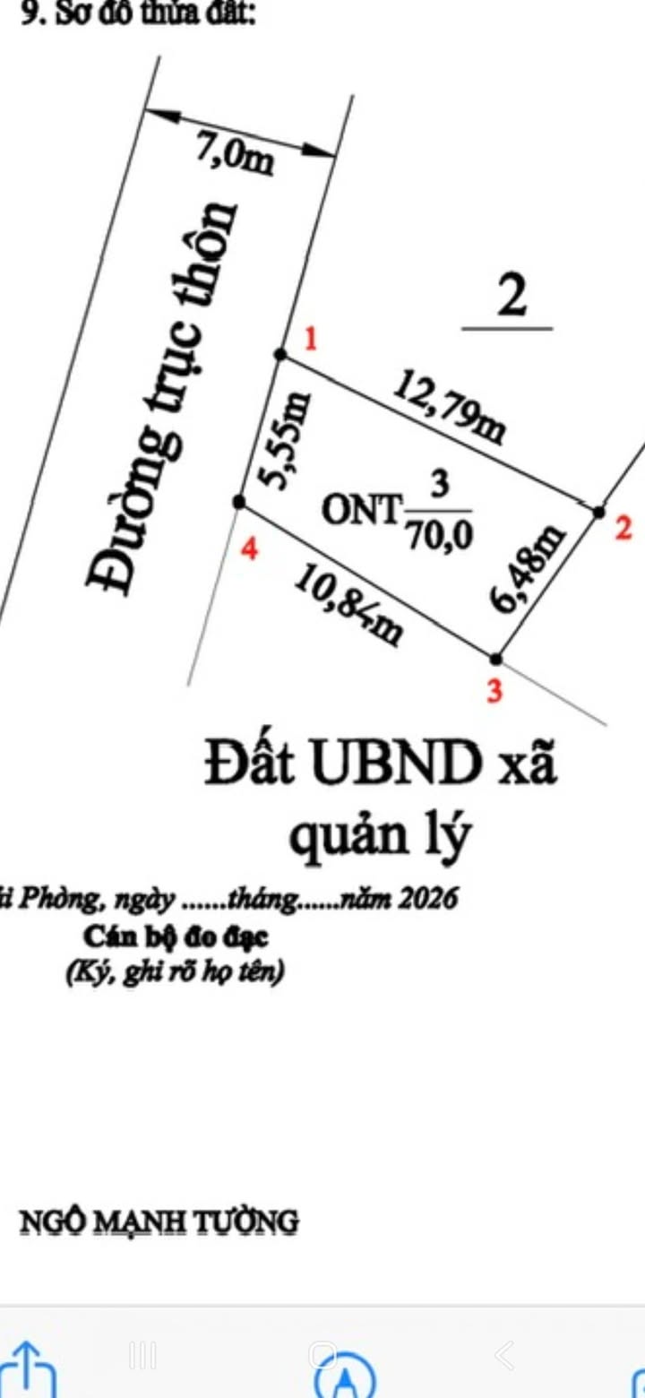 Đất nền Tiên Thắng Tiên Lãng 70m² giá 1.4 tỷ - Sổ đỏ chính chủ!