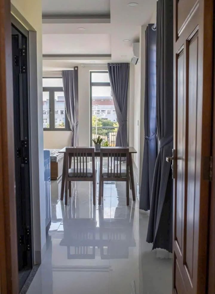 Cho thuê căn hộ Studio Phước Long, Nha Trang - 35m² đủ nội thất, ban công thoáng