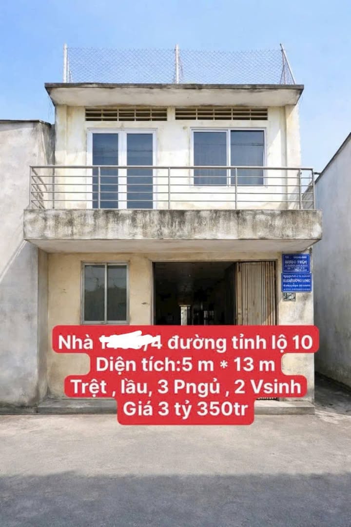 Bán nhà Tỉnh lộ 10 Củ Chi 65m² giá 3.35 tỷ - Sổ hồng sẵn!