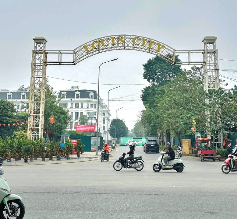 Bán đất Louis Hoàng Mai 107m² - Mặt tiền 7.8m, sát đường đôi Tân Mai
