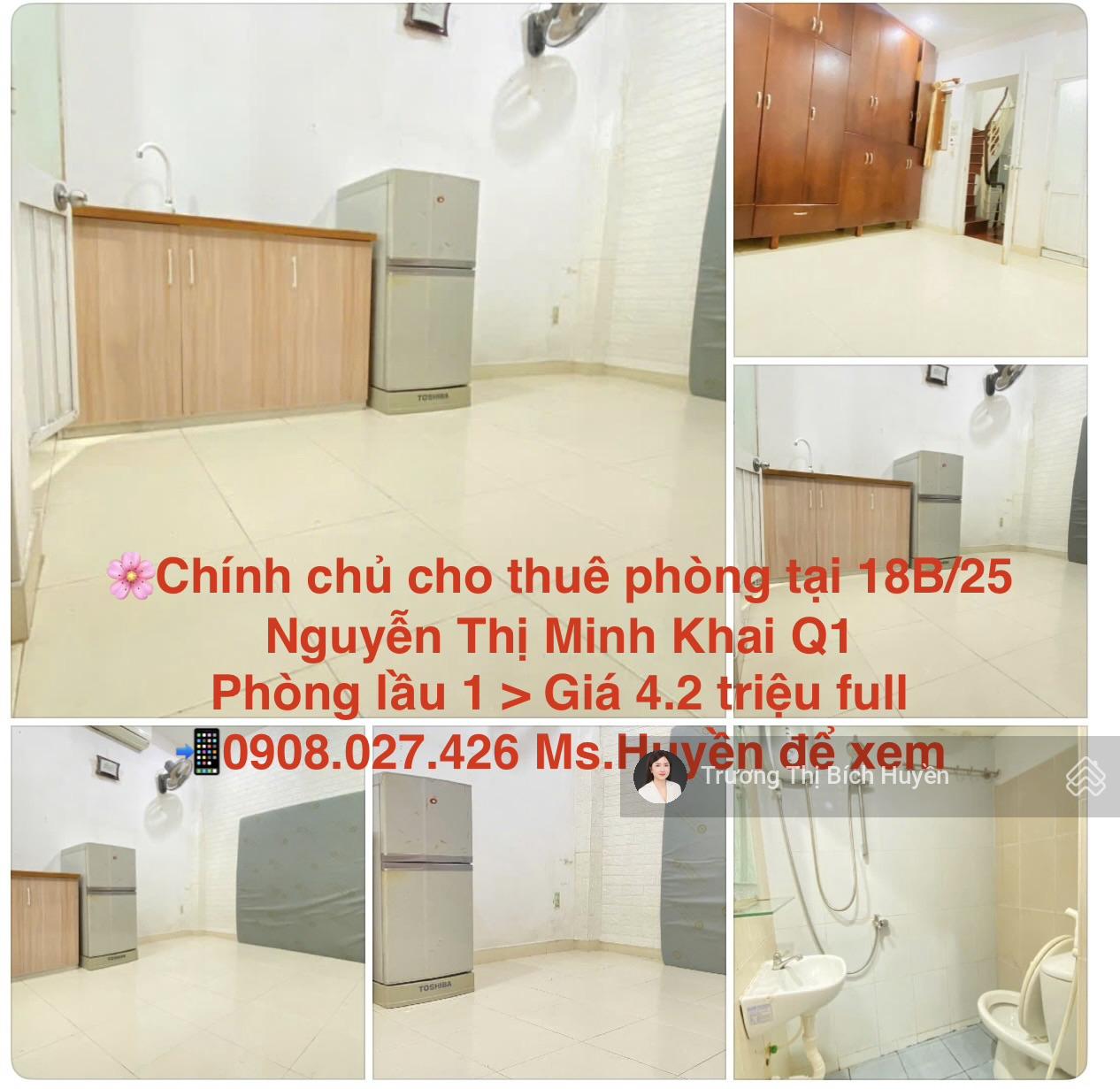 Thuê Phòng Quận 1 Nguyễn Thị Minh Khai 20m² 4.2tr - Giờ giấc tự do