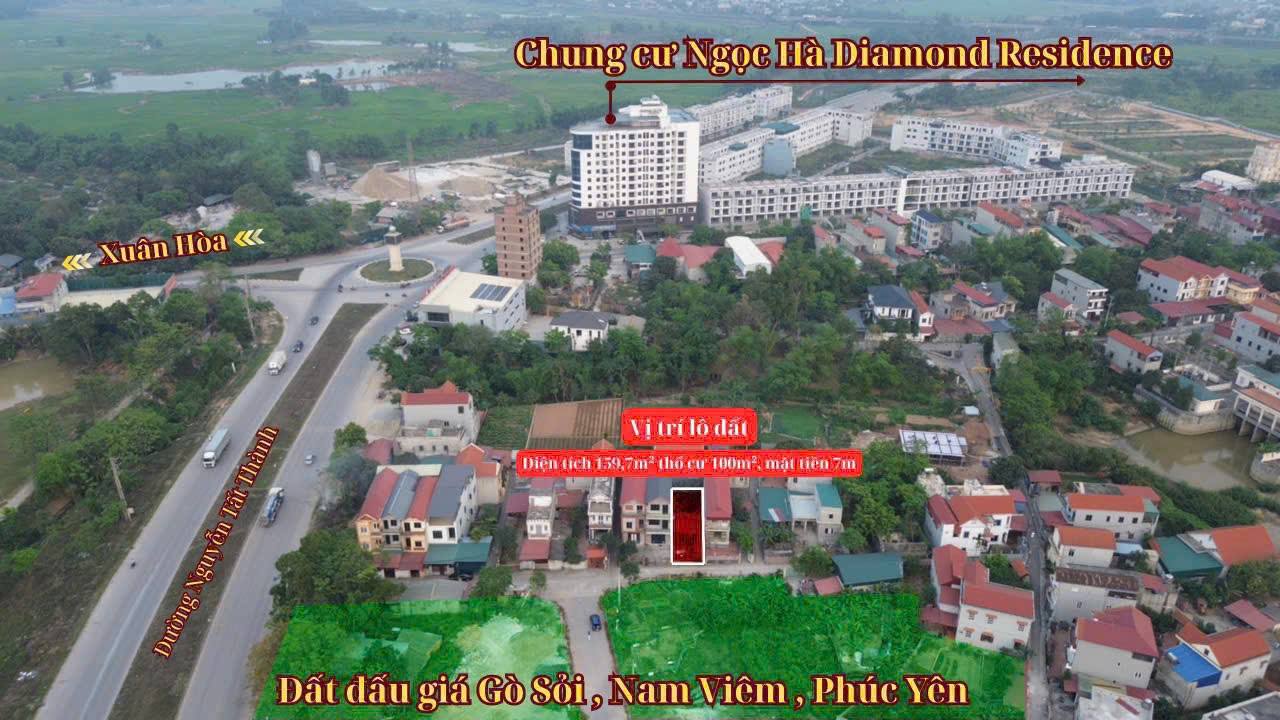 Đất nền Phúc Yên 159.7m² - Sổ đỏ chính chủ, tiềm năng tăng giá!