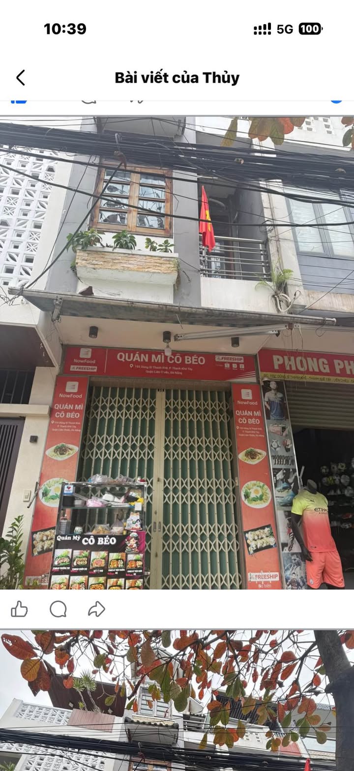 Nhà Mặt Tiền Dũng Sỹ Thanh Khê, Đà Nẵng - 63m² Kinh Doanh 4PN, 3 Tầng - 5.9 Tỷ