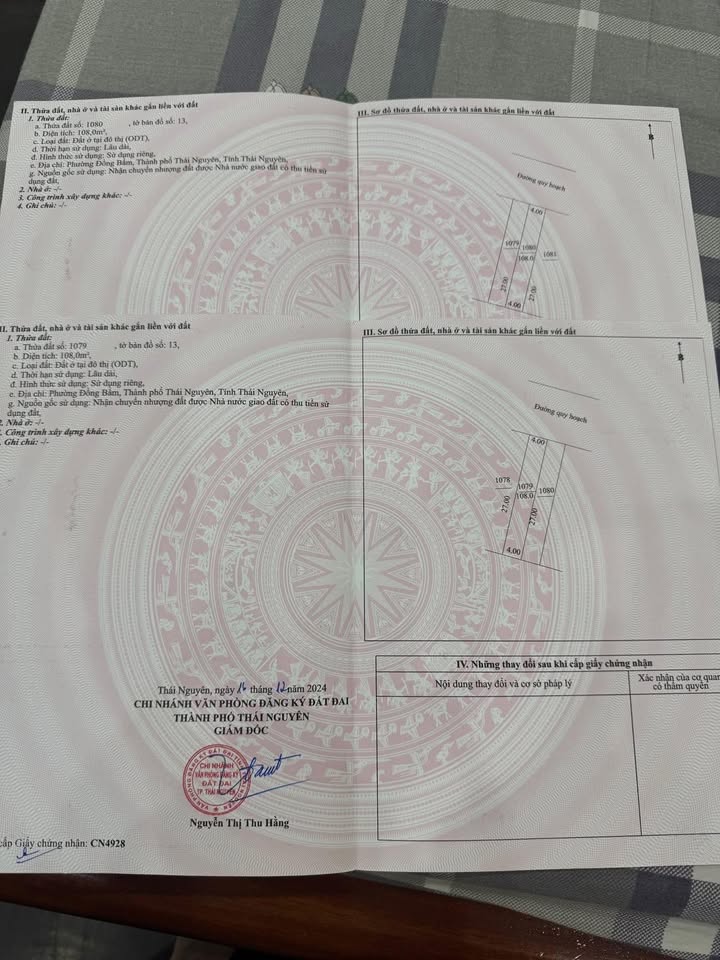 Đất nền Đường Động Lực 216m² - Sổ đỏ chính chủ, đường to ô tô!