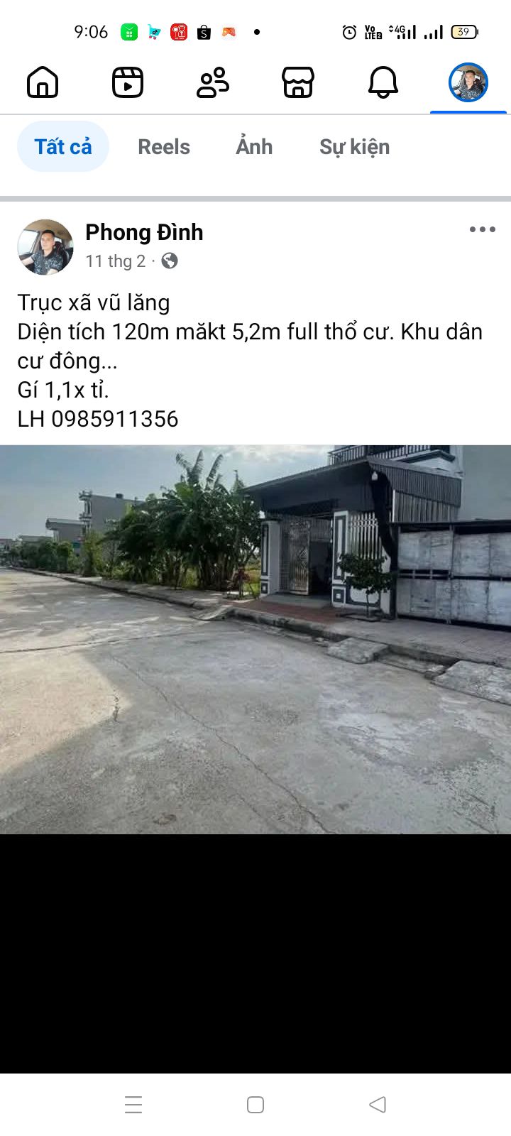 Đất nền Xã Vũ Lăng, Hưng Yên - 120m² Sổ đỏ chính chủ, giá 1.1 tỷ