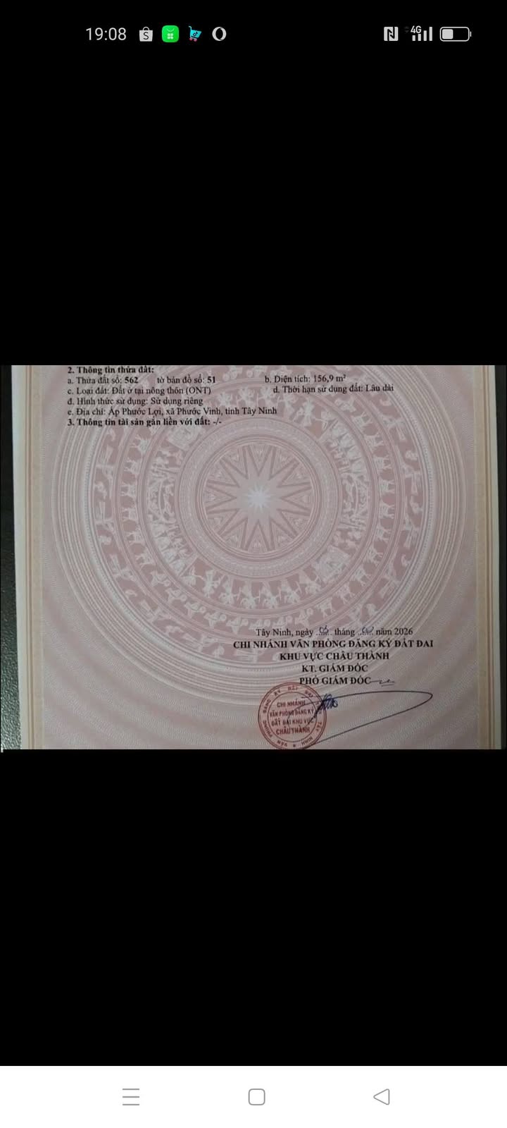 Đất nền Phước Vinh Châu Thành 155m² chỉ 165 triệu - Sổ hồng sẵn!