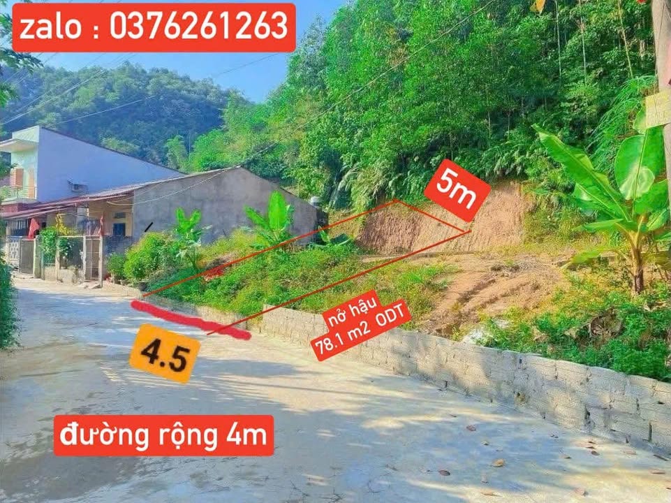 Đất nền Phường Nguyễn Thái Học, Yên Bái 78m² - Sổ đỏ chính chủ