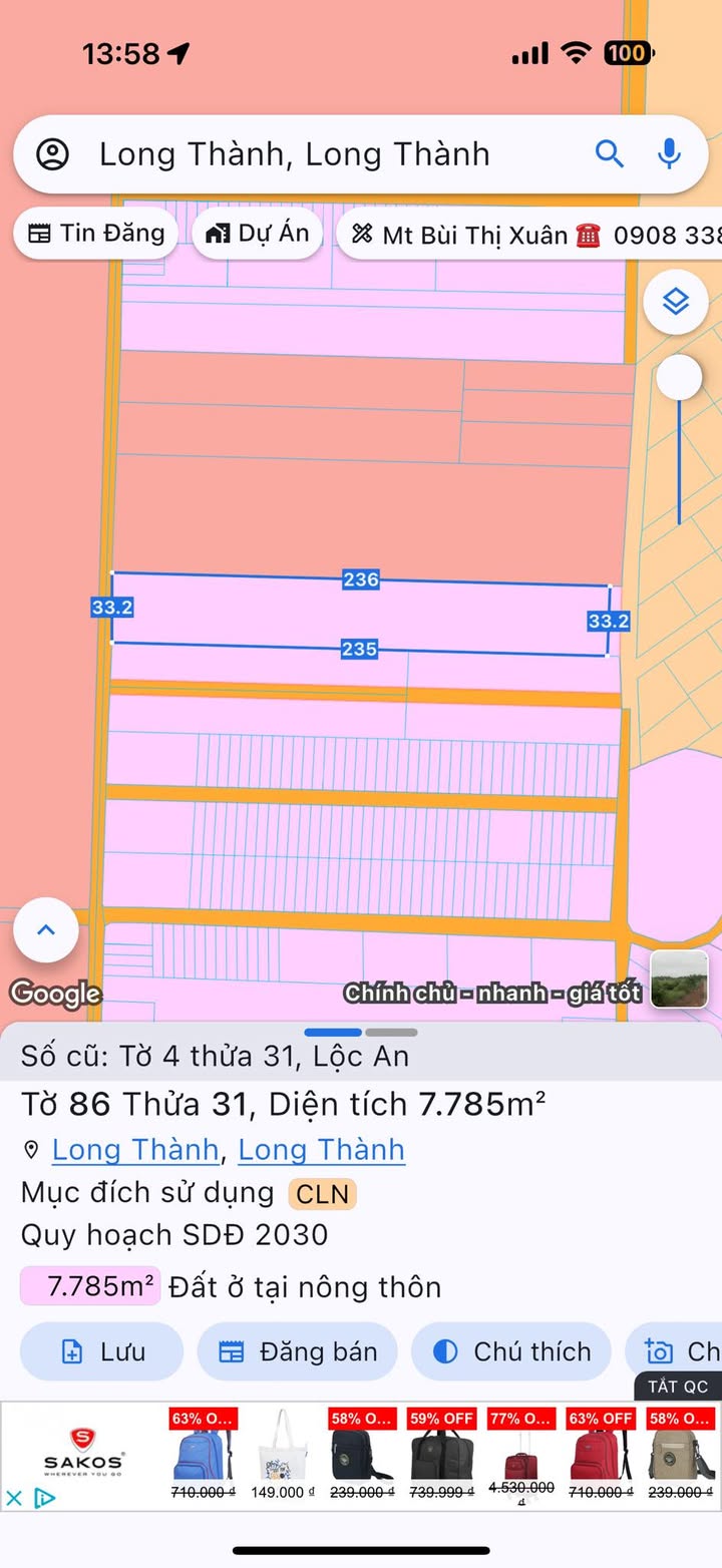 Đất nền Lộc An Long Thành 7785m² - Tiềm năng tăng giá vượt trội!