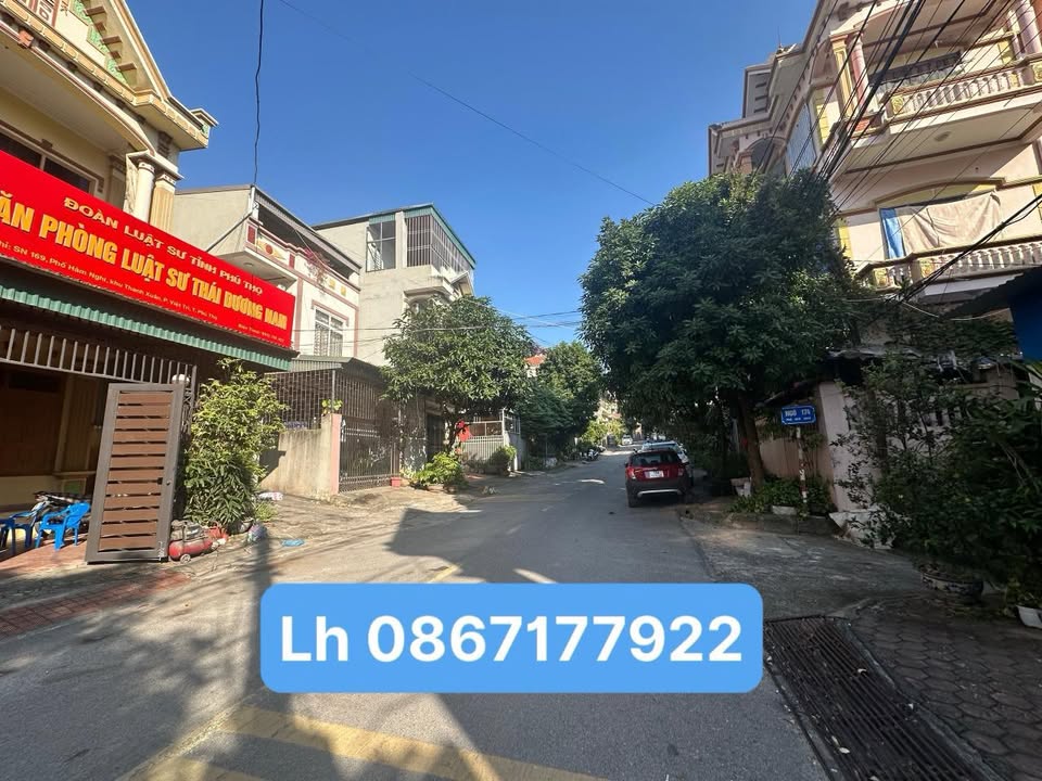 Đất nền mặt phố Hàm Nghi, Việt Trì - 90m², 4.2m mặt tiền, kinh doanh sầm uất