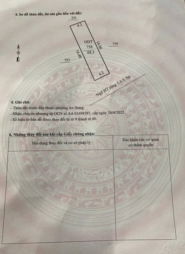 Đất nền Phố Quang, Thanh Hóa 68m² nhỉnh 1 tỷ - Sổ đỏ chính chủ!