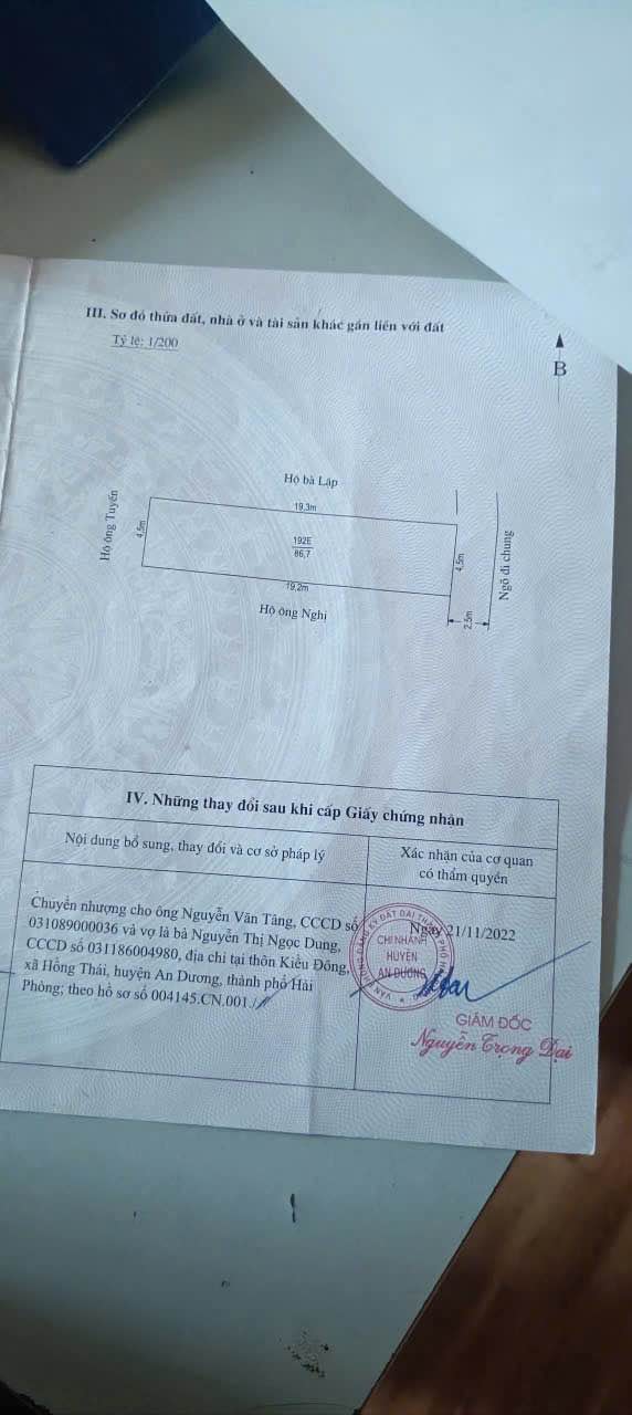 Đất nền Kiều Đông An Dương 86m² giá 1.7 tỷ - Sổ đỏ chính chủ!