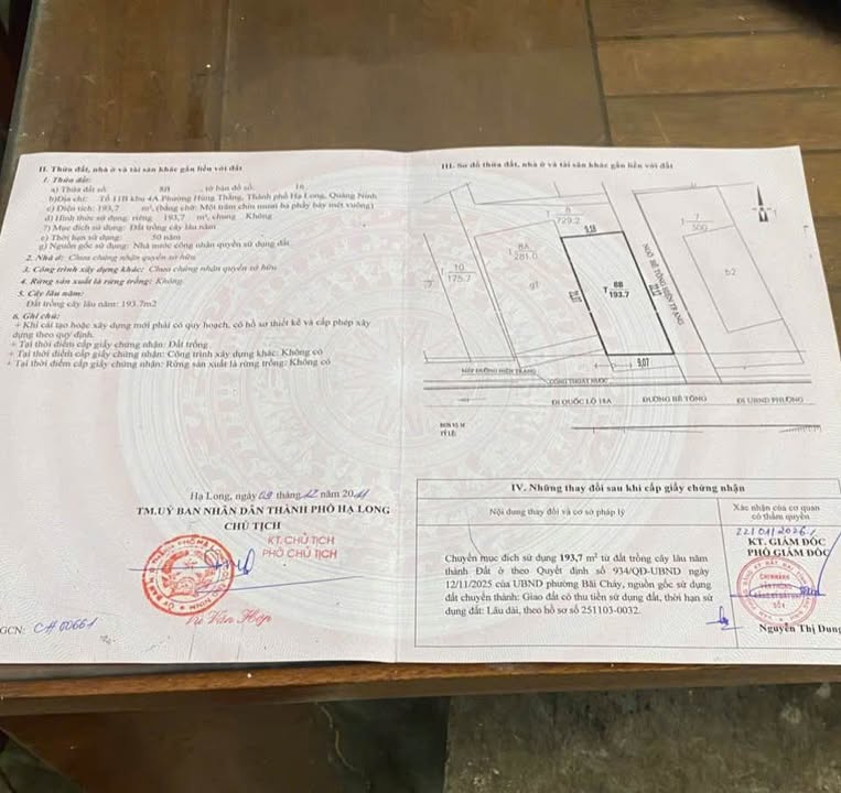 Đất Mặt Đường Kinh Doanh Hùng Thắng, Hạ Long - 194m², Góc 2 Thoáng