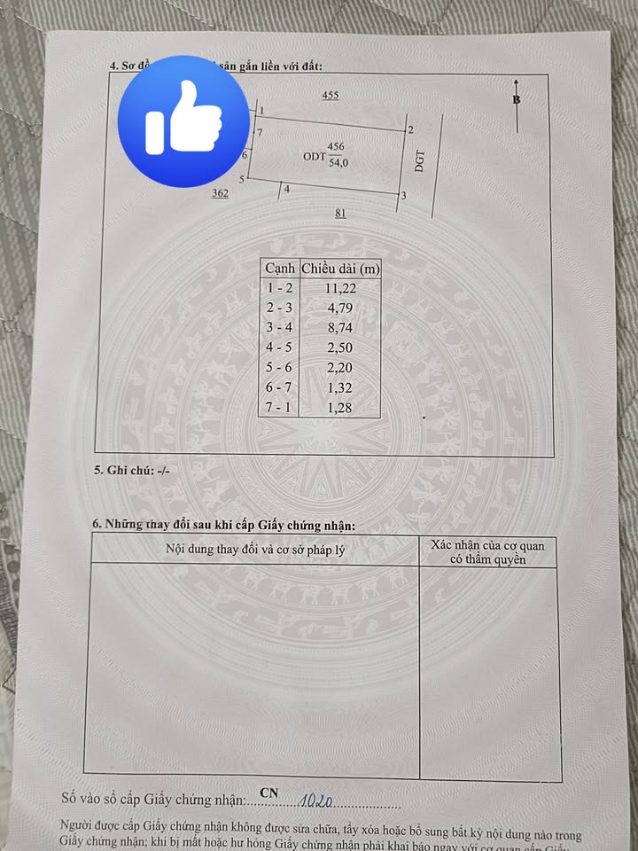 Đất nền Phường Hoàng Diệu 54m² giá hơn 1 tỷ - Sổ đỏ chính chủ