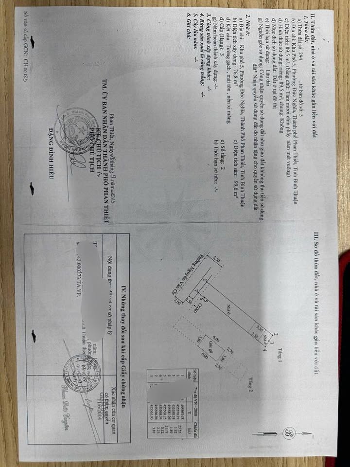 Nhà Mặt Tiền Nguyễn Văn Cừ Phan Thiết 89.5m² - Kinh Doanh Sầm Uất