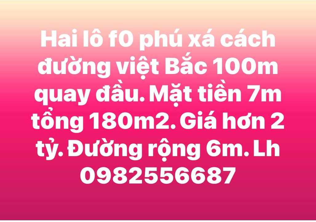 Đất Nền Phú Xá, TP. Thái Nguyên - 180m² - Sổ đỏ sẵn sàng