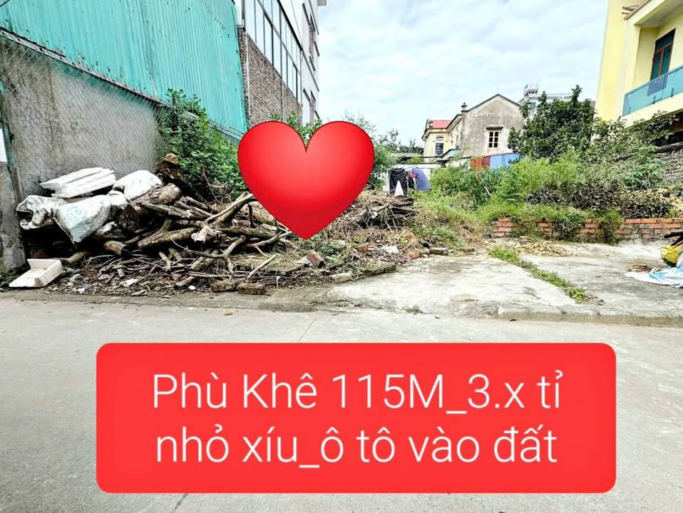 Đất nền Phù Khê Từ Sơn 114m² 3 tỷ - Sổ đỏ chính chủ