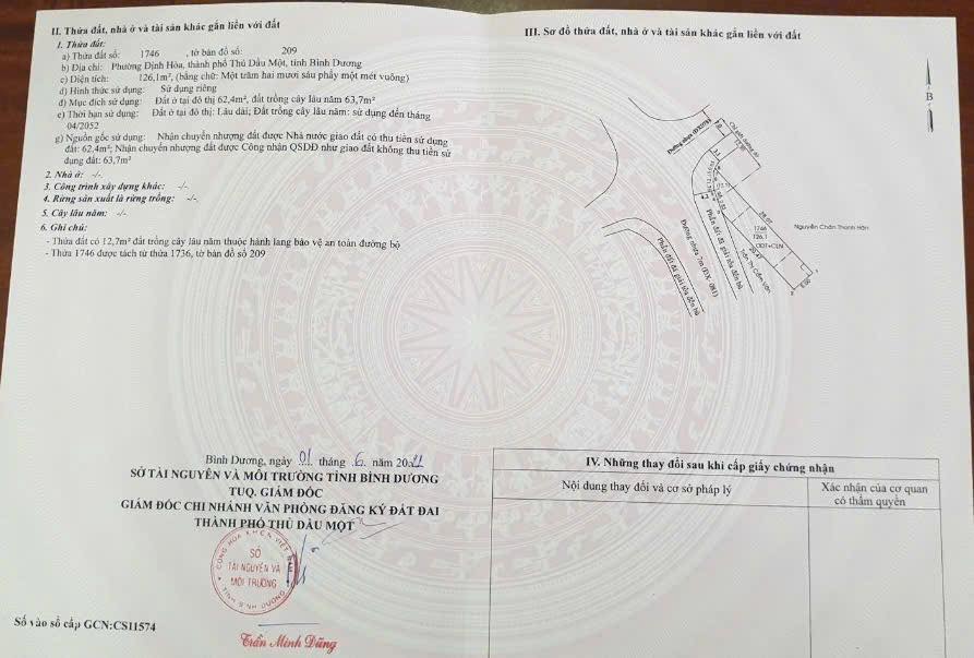 Đất mặt tiền DX78 Thủ Dầu Một 126m² giá 3.1 tỷ - Kinh doanh cực tốt