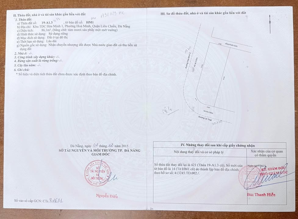 Đất Vàng MT Lê Thiệt - Hoà Minh 2, Đà Nẵng 86m² - Giá 7.99 Tỷ