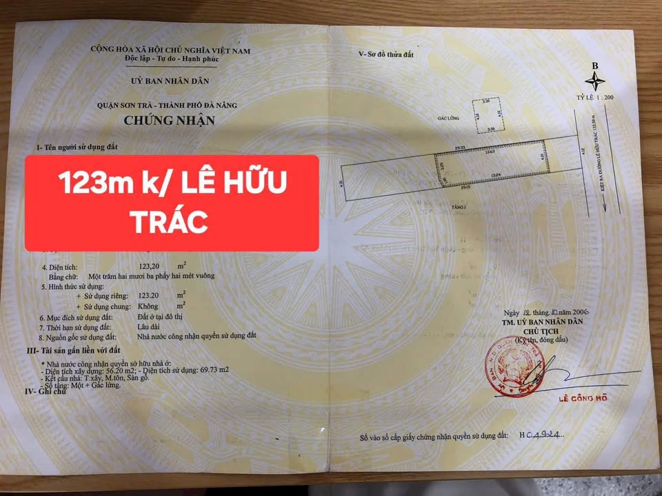 Đất nền Lê Hữu Trác Đà Nẵng 123m² - Tiềm năng tăng giá vượt trội!