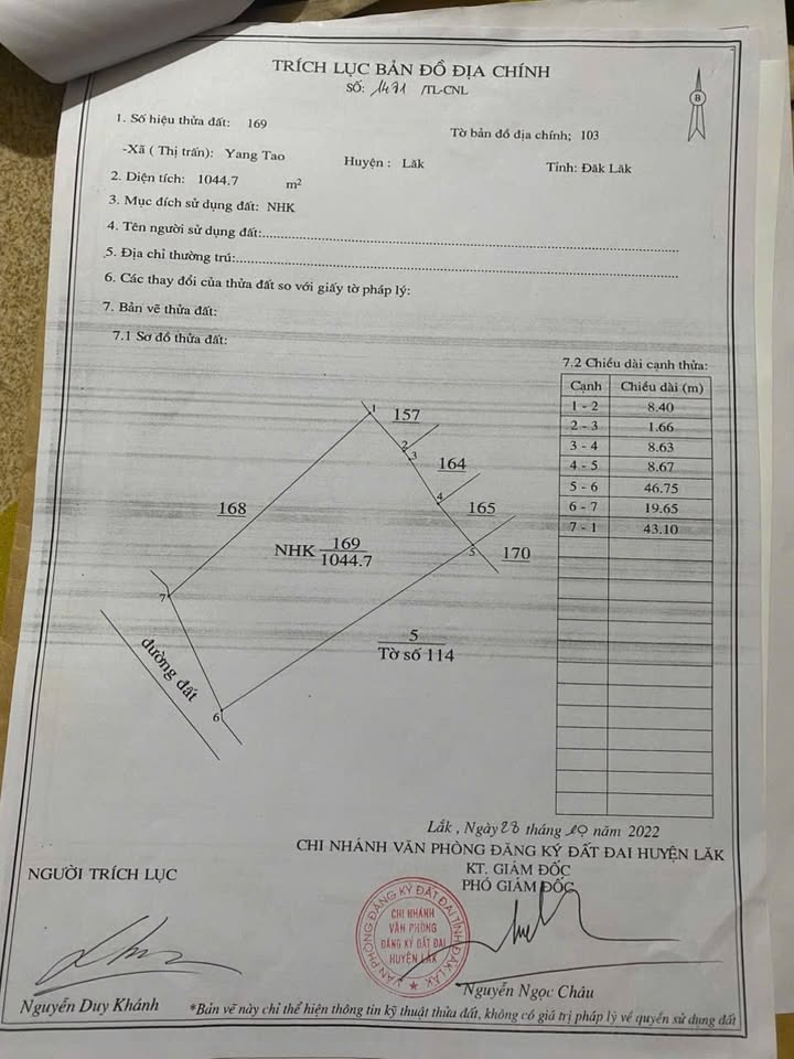 Đất nền Yang Tao Lắk 1000m² giá 13 tỷ - Sổ đỏ chính chủ