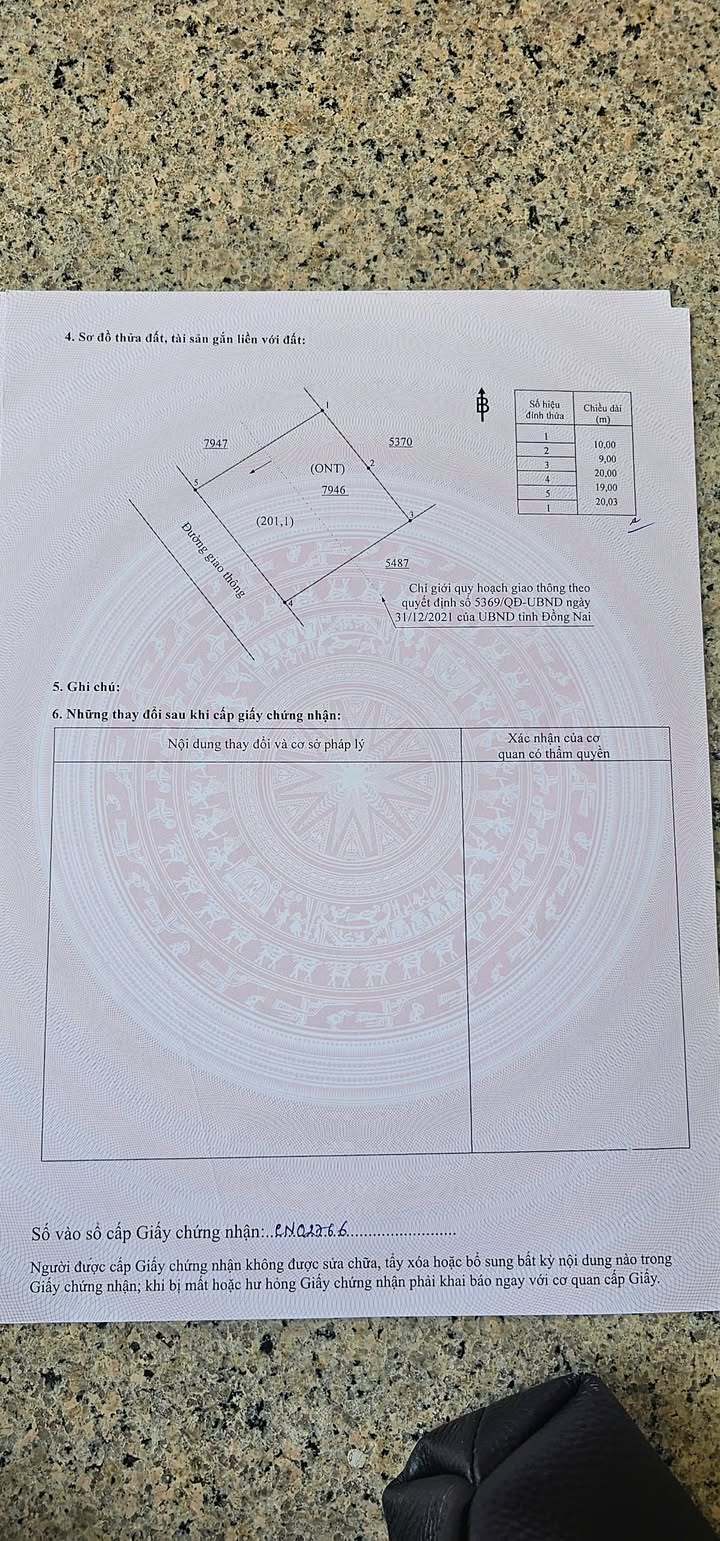 Đất nền An Viễn, Trảng Bom 220m² giá 2.2 tỷ - Sổ đỏ chính chủ