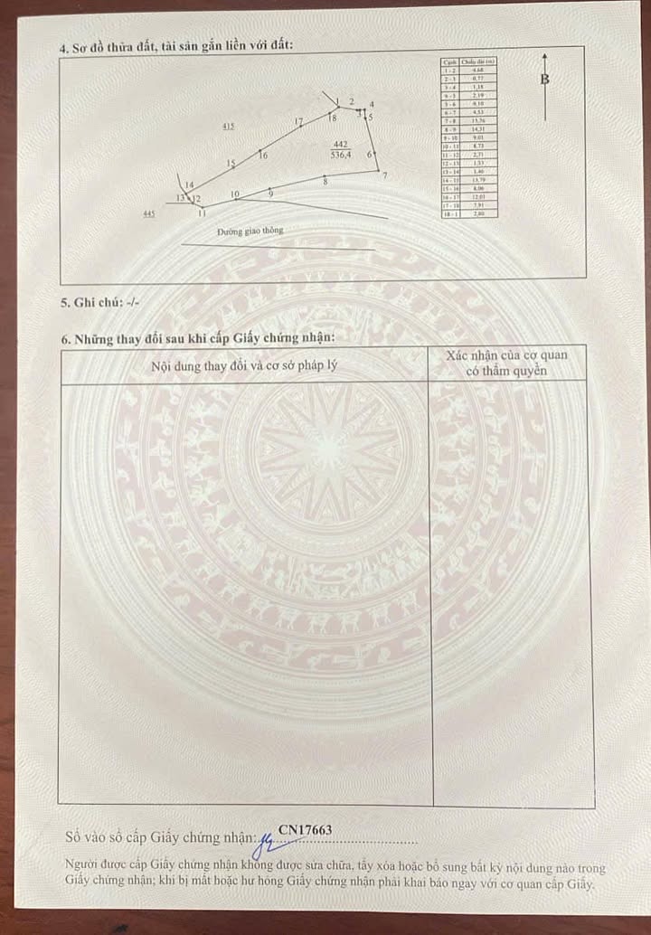 Đất lúa 536m² mặt đường Trại Bầu, Gia Sàng, Thái Nguyên - Giá 700 triệu