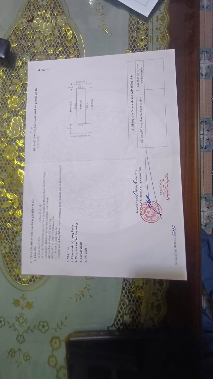 Đất nền An Dương Hải Phòng 100m² giá 1.85 tỷ - Sổ đỏ chính chủ