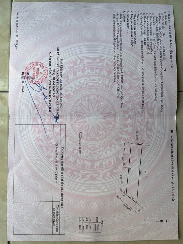 Đất nền Phan Thúc Trực Quy Nhơn 101.8m² - Tiềm năng tăng giá vượt trội!