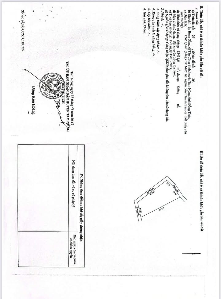 Đất ruộng 12.450m² mặt sông lớn Đồng Tháp - Sổ đỏ sẵn sàng