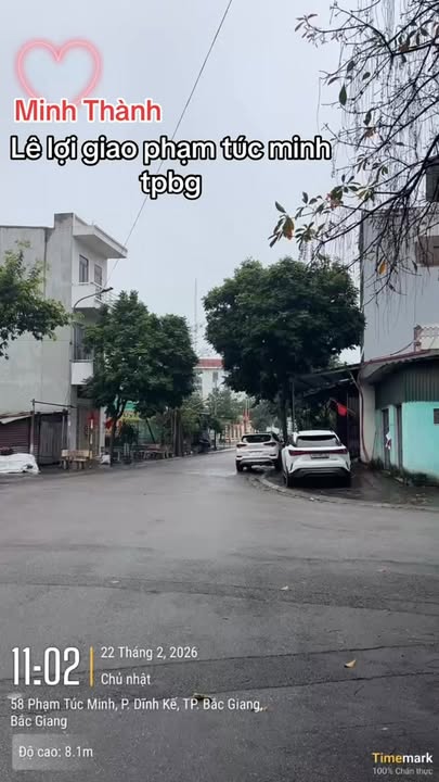 Đất nền TP Bắc Giang 72m² giá 5 tỷ - Vị trí đẹp hiếm có