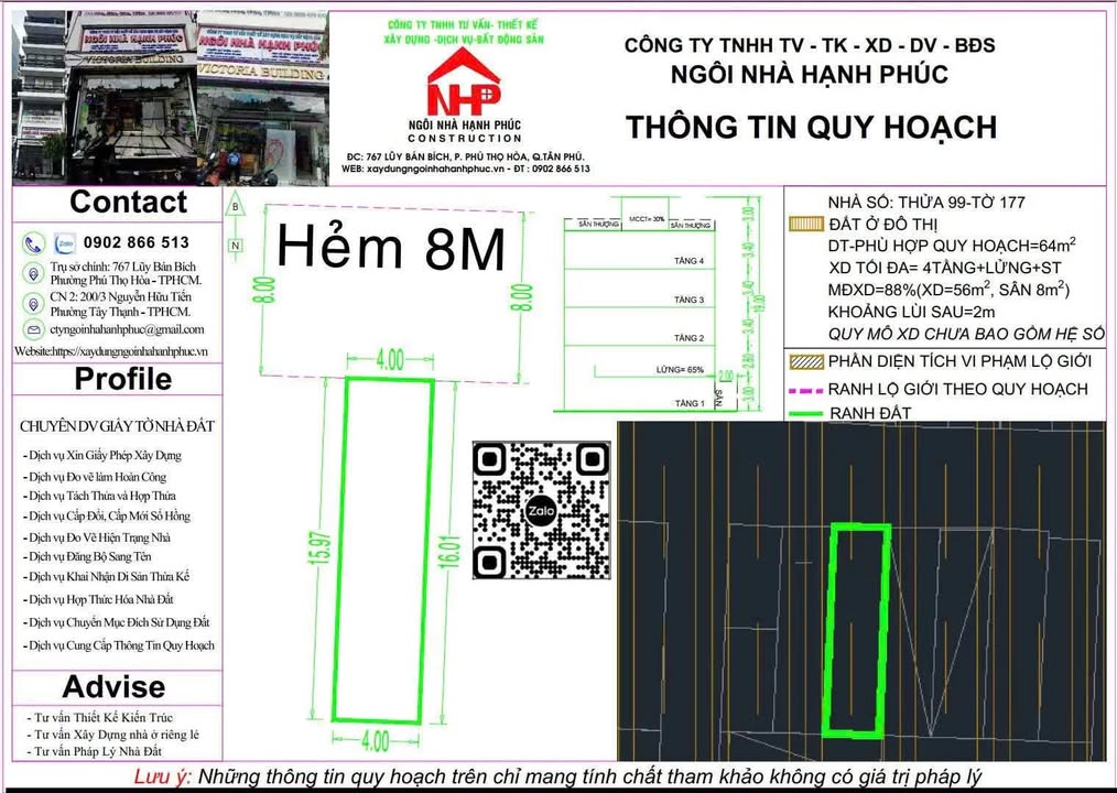 Nhà riêng Đường số 6 Bình Tân 64m² - Ô tô vào tận nhà!